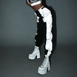 TIME 2 GET LIT REFLECTIVE CARGO JOGGERS